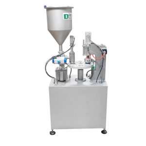 ماكينة التعبئة واللصق اليدوية – ماكينة اللصق والتعبئة – ماكينة لصق وتعبئة الكريمات والسوائل اليدوية – ماكينة تعبئة ولصق الدلاء اليدوية